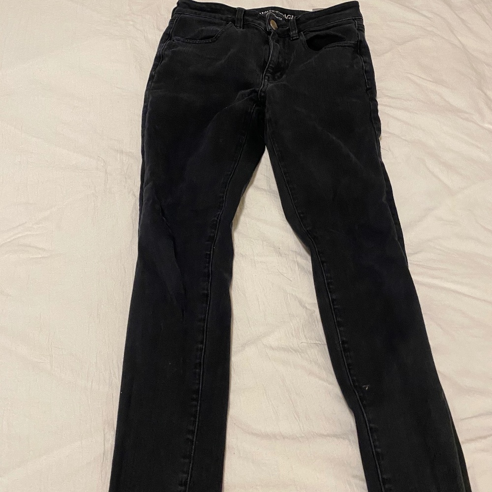 American eagle black high rise jeans